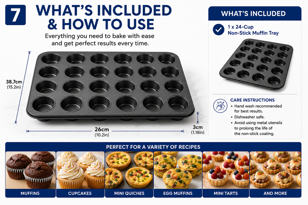 Non-Stick Muffin Tray, 24-Cup