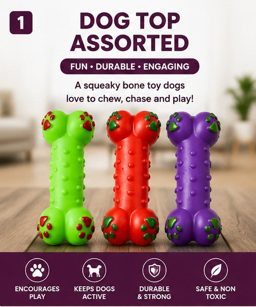 Plastic Dog Bone Chew Toy