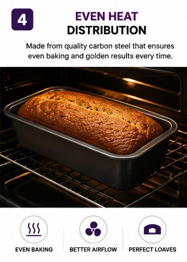 Non-Stick Loaf Trays – Pack of 2