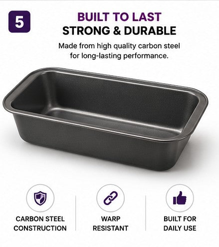 Non-Stick Loaf Trays – Pack of 2