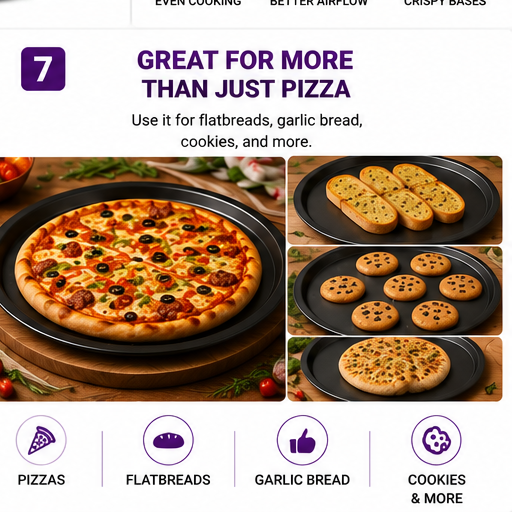 Non-Stick Solid Pizza Pan – Pack of 2