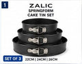Non-Stick Springform Cake Tin Set, 3-Piece