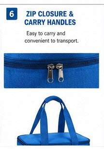 Insulated Cool Bag, 20L, with 800g Ice Pack
