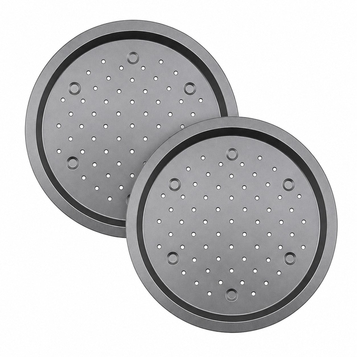 Non-Stick Perforated Pizza Pan, 35 × 2 cm – Pack of 2