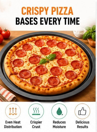 Non-Stick Perforated Pizza Pan, 35 × 2 cm – Single