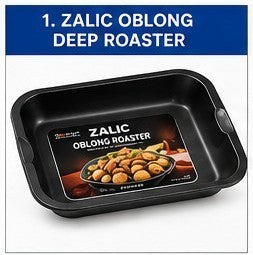 Deep Non-Stick Oblong Roasting Pan, 38 × 30 × 4.5 cm