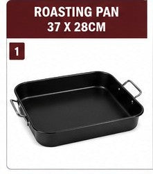 Non-Stick Roasting Pan with Handles, 37 × 28 × 6 cm